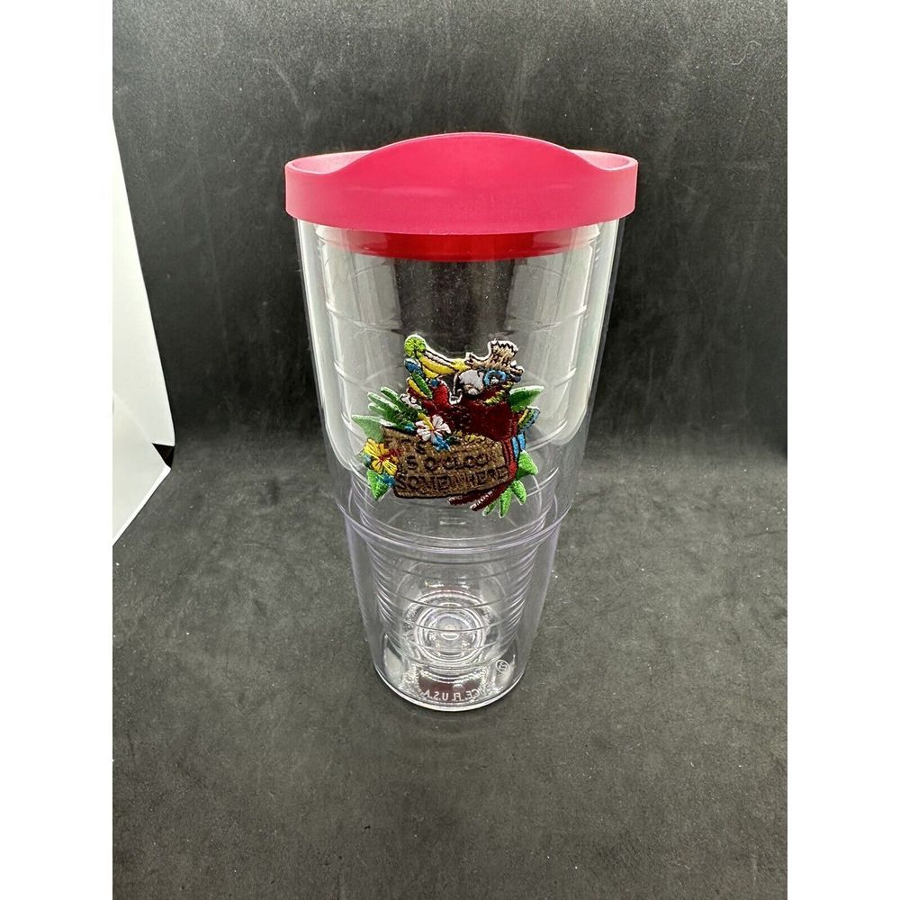 Tervis Tumbler 24‎ Oz Margaritaville Its 5 Oclock Somewhere w  Lid Parrots